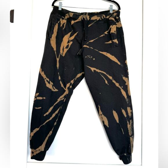 Six/Fifty Tie Dye Sweatpant Joggers Black Size Large - Picture 1 of 5